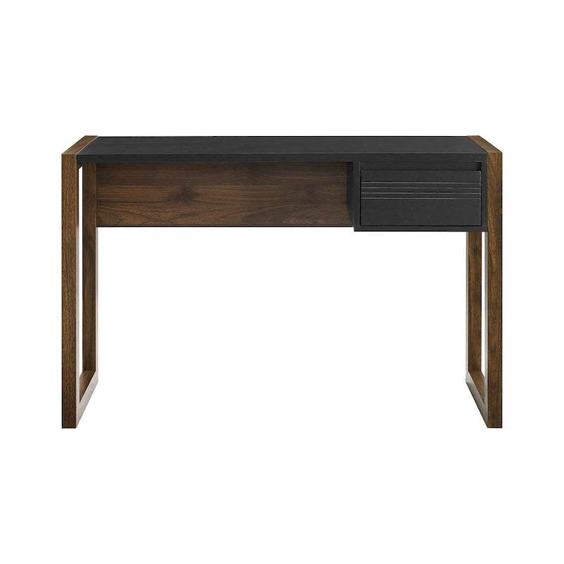 Bureau à un tiroir deux tons