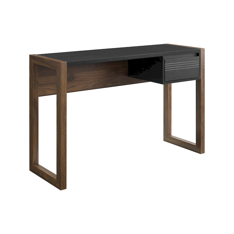 Bureau à un tiroir deux tons
