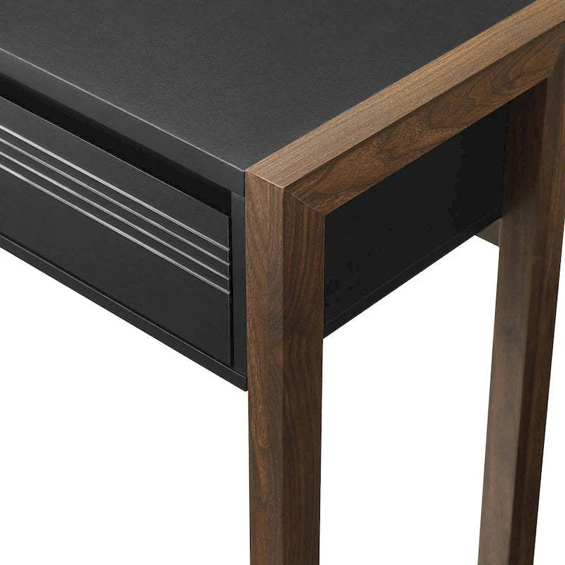 Bureau à un tiroir deux tons