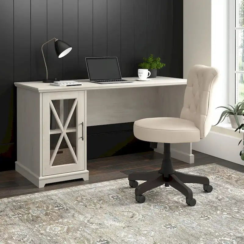 Bureau de style rustique avec armoire de rangement