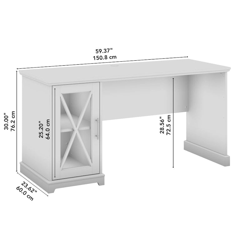 Bureau de style rustique avec armoire de rangement
