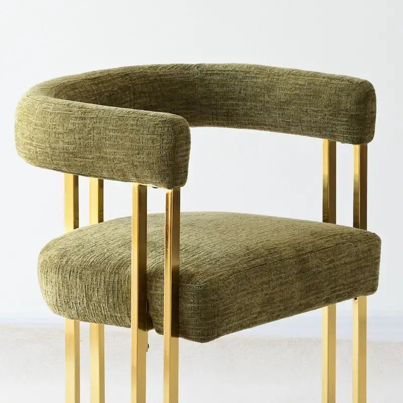 Fauteuil en tissu chenille (lot de 2)