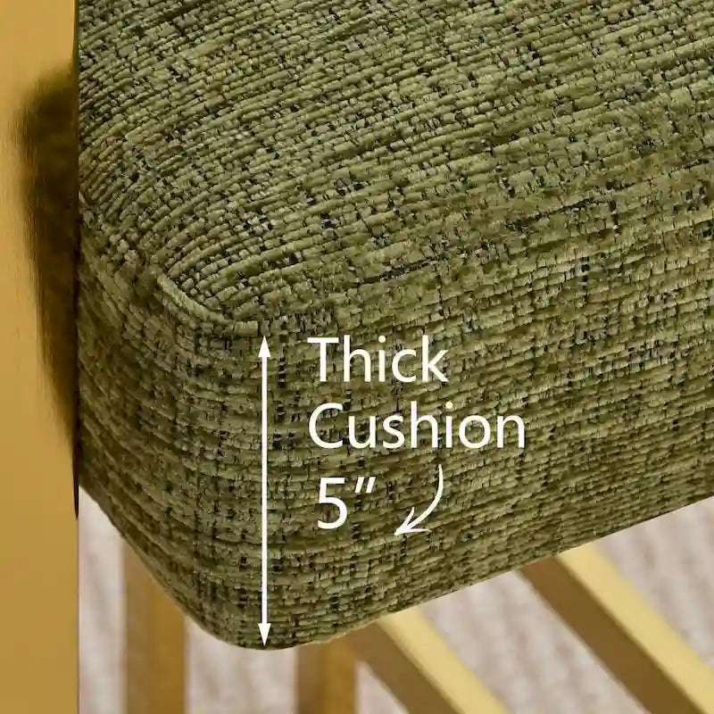 Fauteuil en tissu chenille (lot de 2)