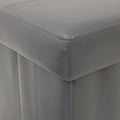 Banc de rangement pliable matelassé — Gris canon de fusil