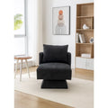 Fauteuils pivotants à 360 degrés en chenille pour salon et chambre à coucher