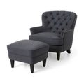 Ensemble fauteuil crapaud et repose-pieds