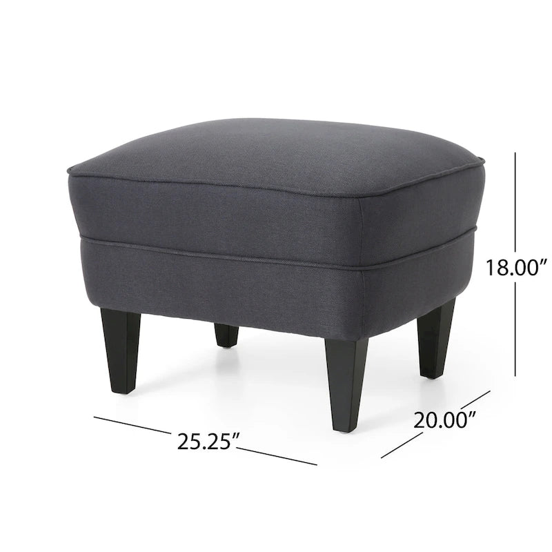 Ensemble fauteuil crapaud et repose-pieds