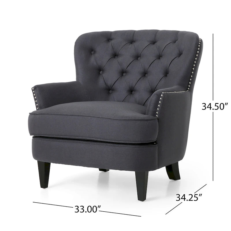 Ensemble fauteuil crapaud et repose-pieds