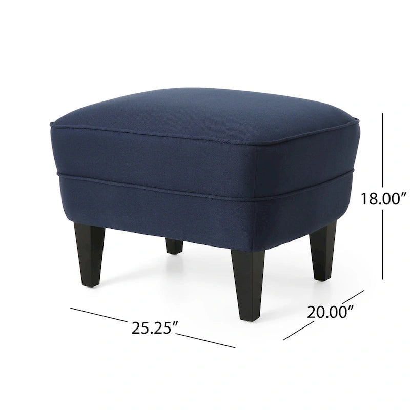 Ensemble fauteuil crapaud et repose-pieds