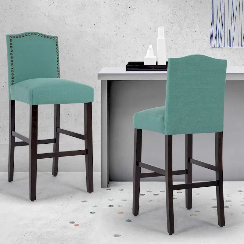 Tabourets de bar rembourrés de 28 pouces, lot de 2