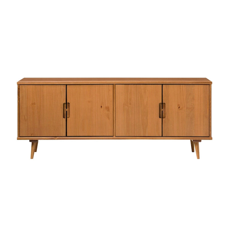 Meuble TV en bois massif moderne de style médiéval