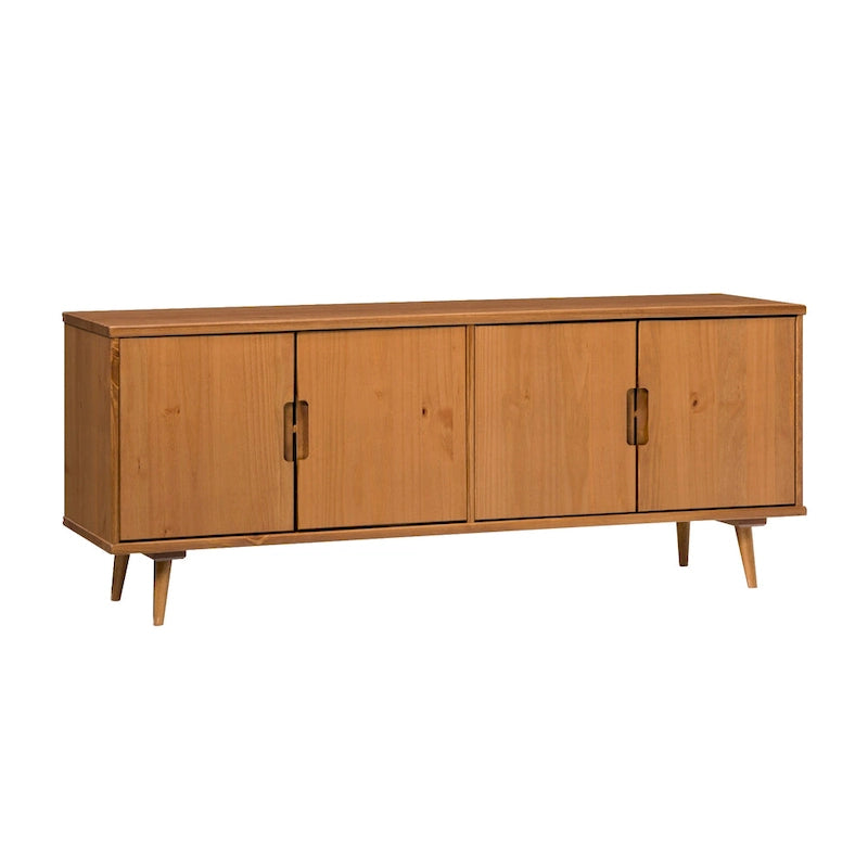 Meuble TV en bois massif moderne de style médiéval