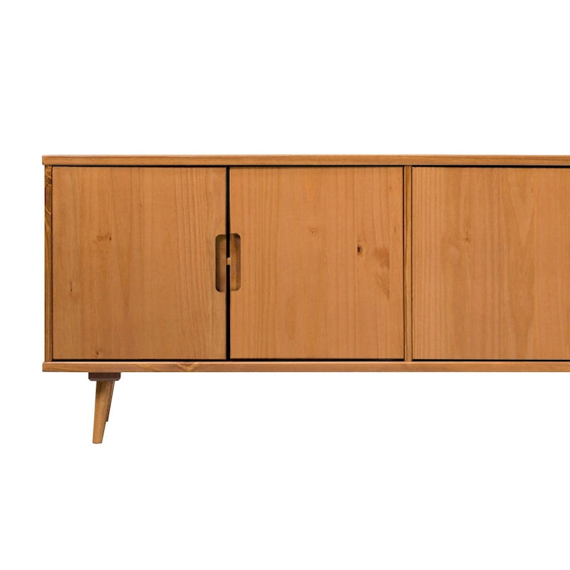 Meuble TV en bois massif moderne de style médiéval