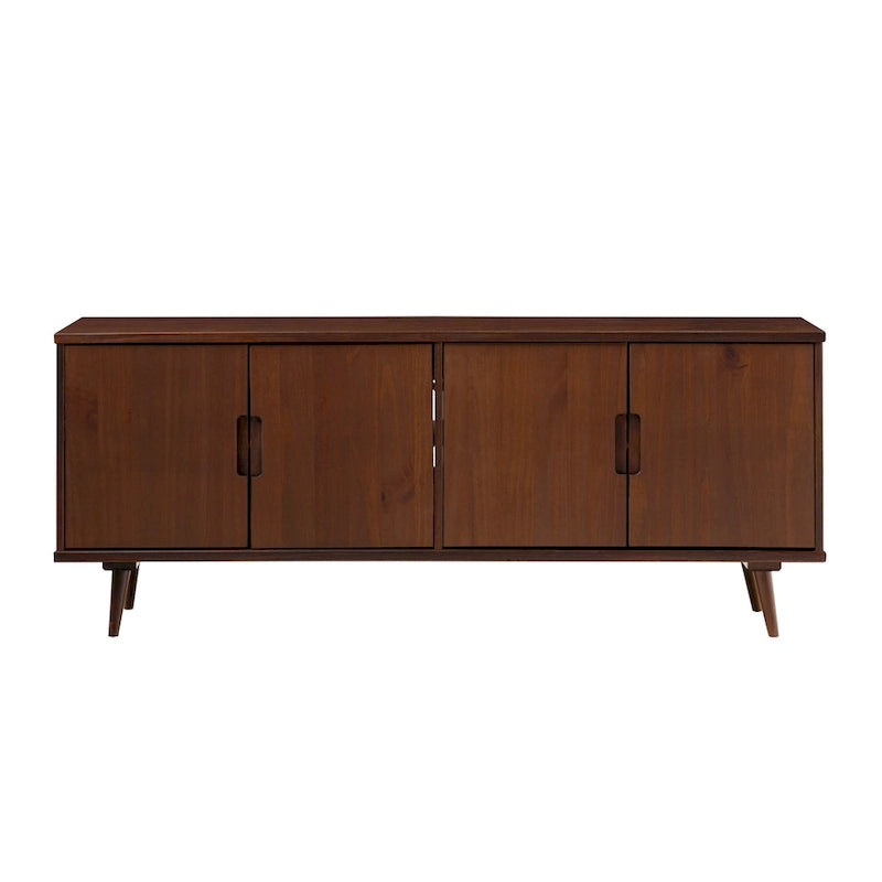 Meuble TV en bois massif moderne de style médiéval