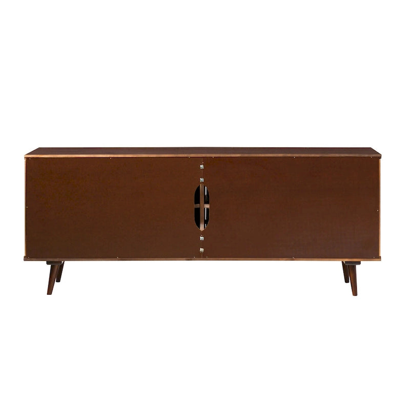 Meuble TV en bois massif moderne de style médiéval