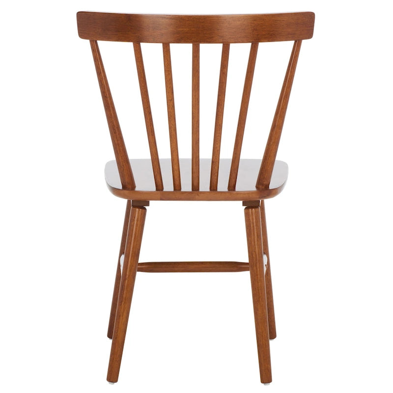 Chaises de salle à manger à dossier fuseau de style rustique (lot de 2) — 50,8 cm L x 50,8 cm P x 83,8 cm H