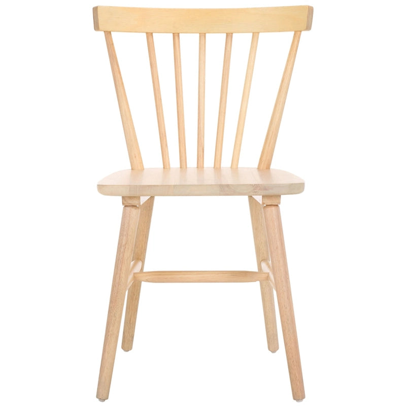Chaises de salle à manger à dossier fuseau de style rustique (lot de 2) — 50,8 cm L x 50,8 cm P x 83,8 cm H