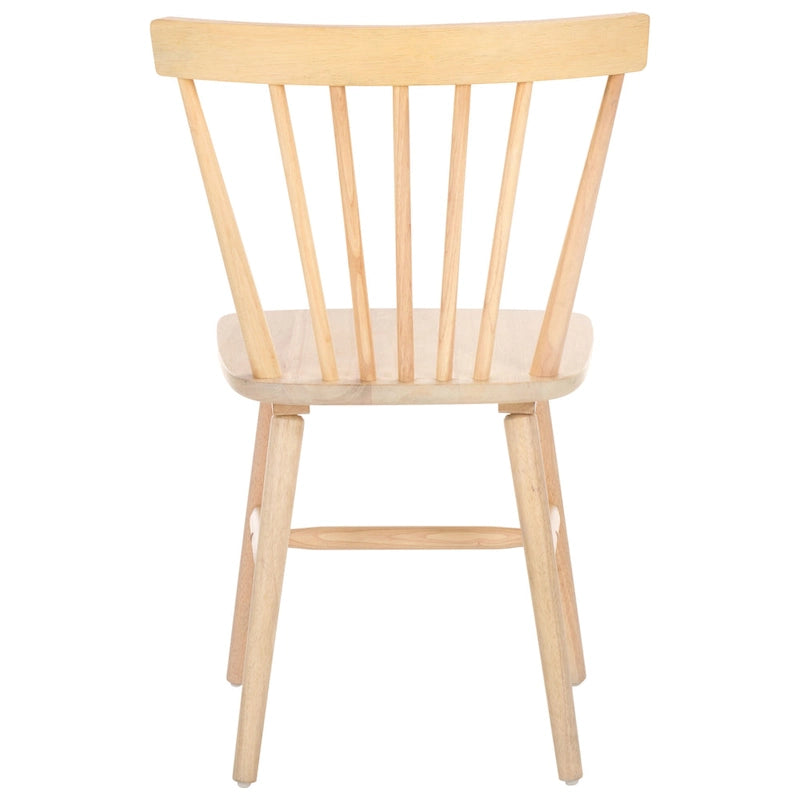 Chaises de salle à manger à dossier fuseau de style rustique (lot de 2) — 50,8 cm L x 50,8 cm P x 83,8 cm H