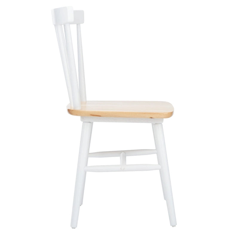 Chaises de salle à manger à dossier fuseau de style rustique (lot de 2) — 50,8 cm L x 50,8 cm P x 83,8 cm H
