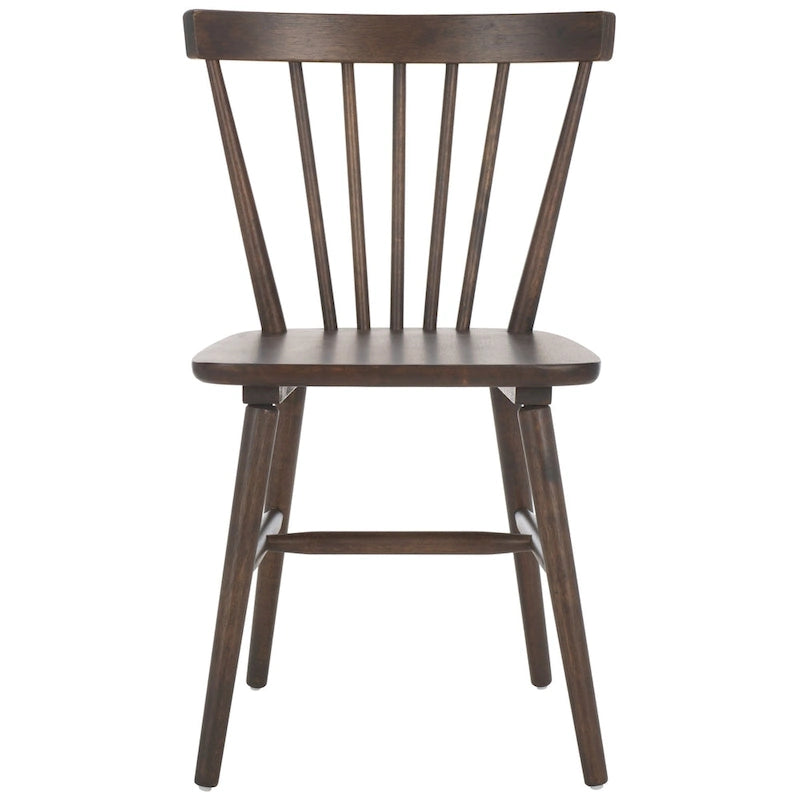 Chaises de salle à manger à dossier fuseau de style rustique (lot de 2) — 50,8 cm L x 50,8 cm P x 83,8 cm H
