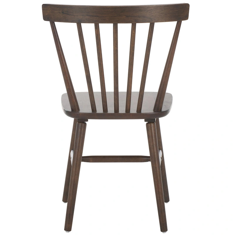 Chaises de salle à manger à dossier fuseau de style rustique (lot de 2) — 50,8 cm L x 50,8 cm P x 83,8 cm H