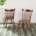 Chaises de salle à manger Windsor à dossier à barreaux (Lot de 2) — 43,18 cm L x 48,26 cm P x 86,36 cm H