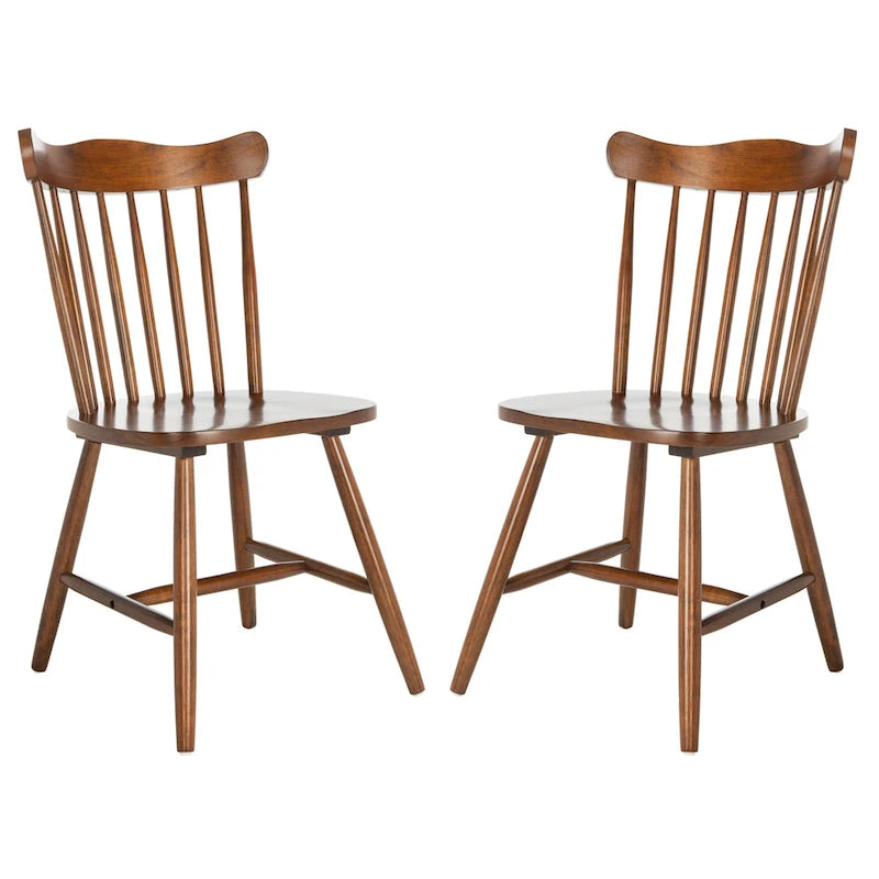Chaises de salle à manger Windsor à dossier à barreaux (Lot de 2) — 43,18 cm L x 48,26 cm P x 86,36 cm H
