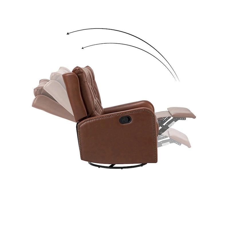 Fauteuil de salon en cuir véritable, style milieu du siècle (piètement métallique)