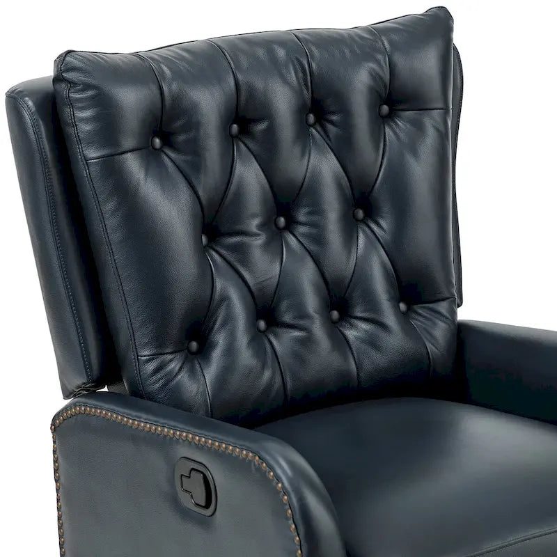 Fauteuil de salon en cuir véritable, style milieu du siècle (piètement métallique)