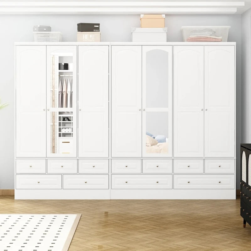 Ensemble armoire combinée double 78,7 H – L'élégance alliée à l'utilité