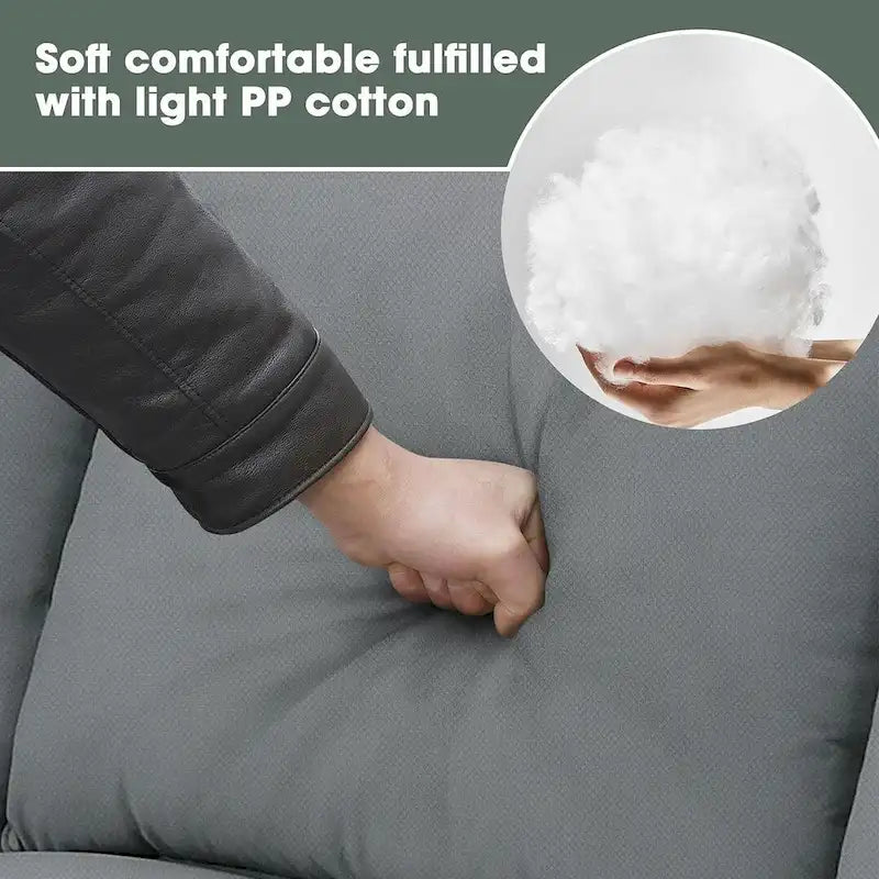 Canapé d'angle modulable réversible avec ottoman