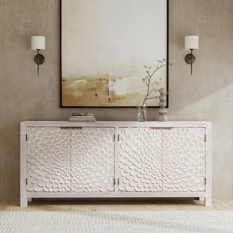Enfilade quatre portes — Crème rétro