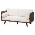 Canapé Bouclé Mid-Century Moderne