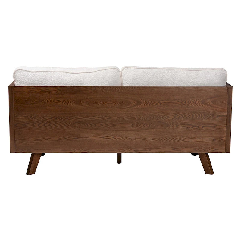 Canapé Bouclé Mid-Century Moderne