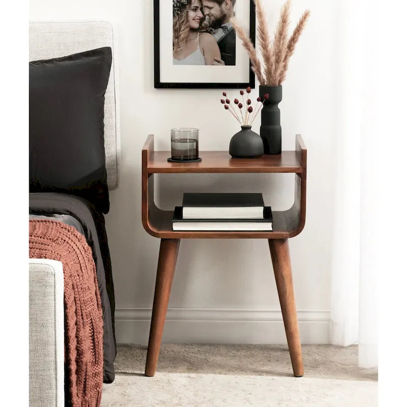 Table d'appoint en bois — 18x14x27