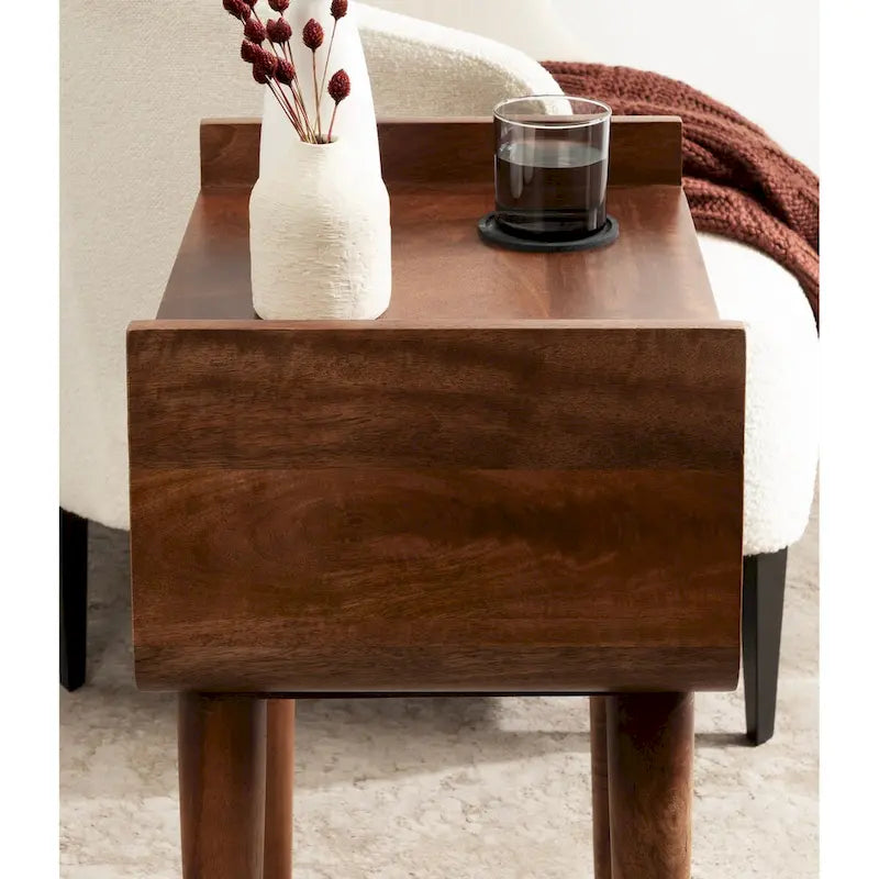 Table d'appoint en bois — 18x14x27