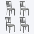 Lot de 4 chaises de salle à manger hauteur comptoir avec sièges rembourrés