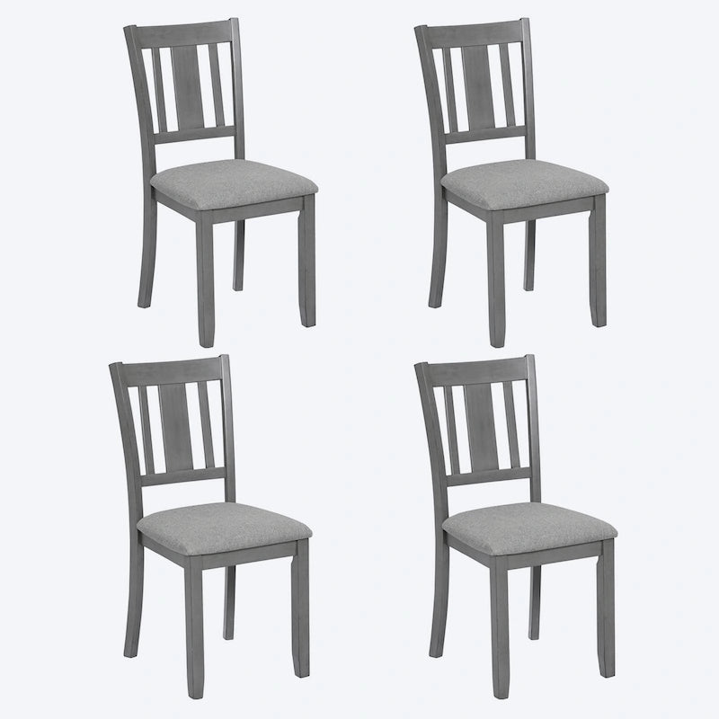Lot de 4 chaises de salle à manger hauteur comptoir avec sièges rembourrés