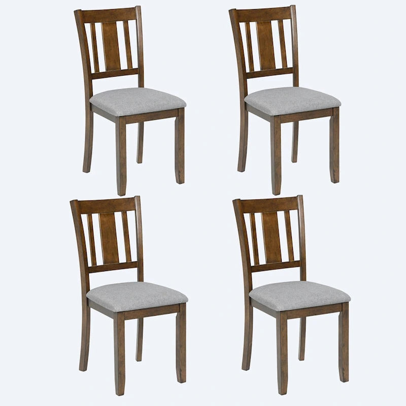 Lot de 4 chaises de salle à manger hauteur comptoir avec sièges rembourrés