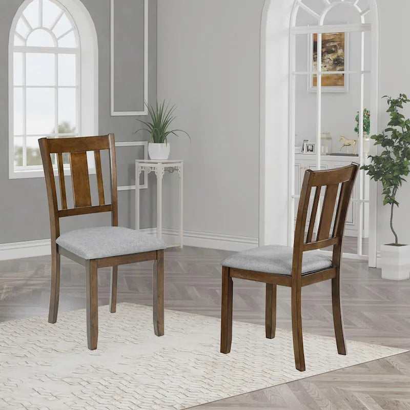 Lot de 4 chaises de salle à manger hauteur comptoir avec sièges rembourrés