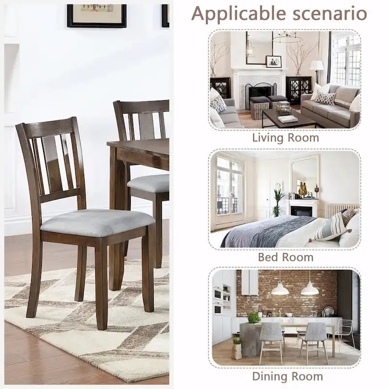 Lot de 4 chaises de salle à manger hauteur comptoir avec sièges rembourrés