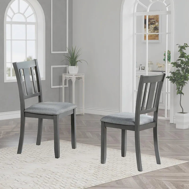 Lot de 4 chaises de salle à manger hauteur comptoir avec sièges rembourrés