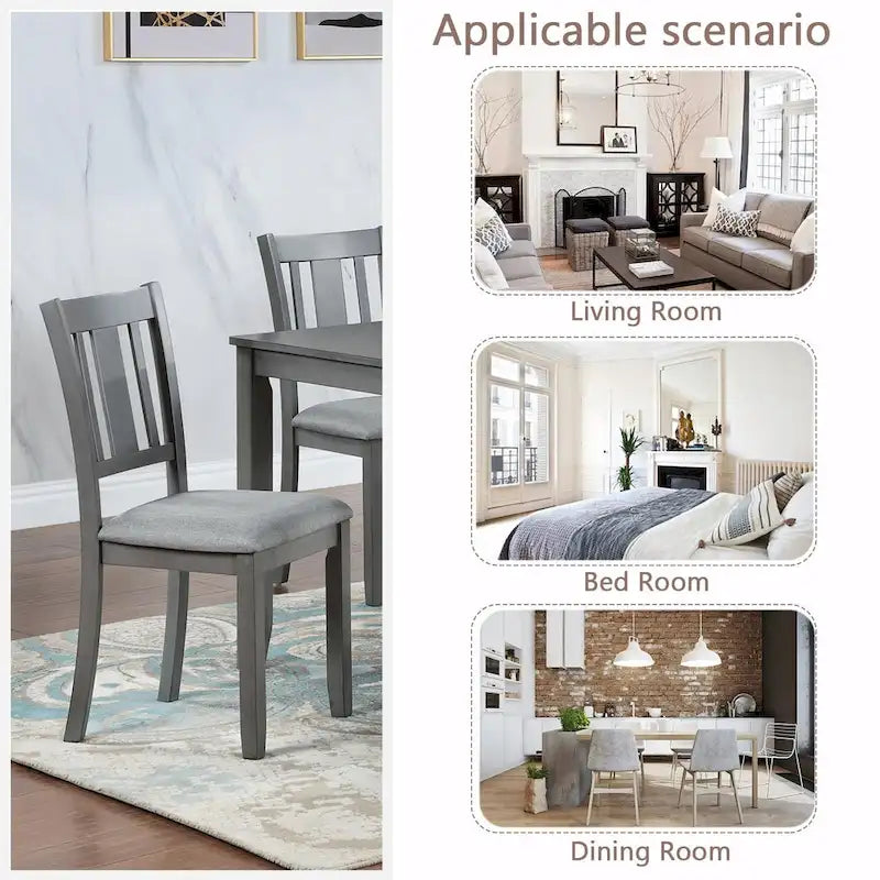 Lot de 4 chaises de salle à manger hauteur comptoir avec sièges rembourrés