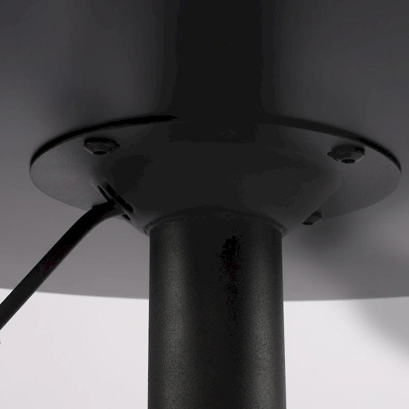 Table de bar ronde pivotante à 360° réglable en hauteur de 63,5 à 88,9 cm